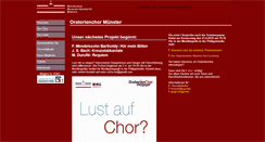 Desktop Screenshot of oratorienchor-muenster.de