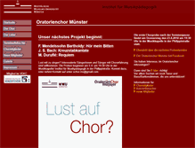 Tablet Screenshot of oratorienchor-muenster.de